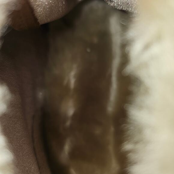 Privo Tan and Cream Winter Booties with Furry Lining Size 8.5 - Picture 6 of 11